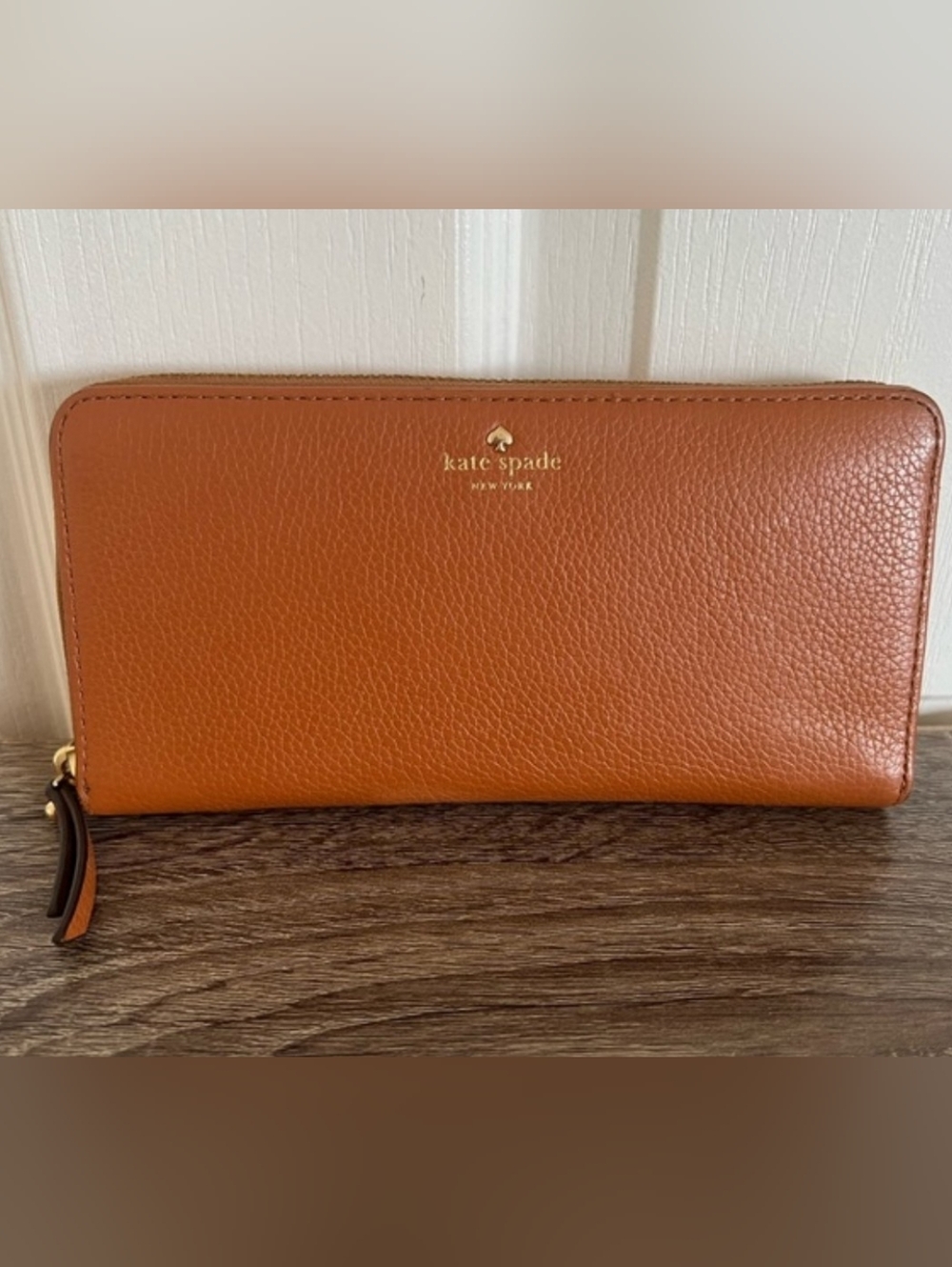 Kate Spade Large Continental Wallet Bungalow Brown Leather. PERFECT CONDITION